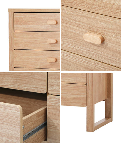 5 Drawer Tallboy Dresser Natural Wood | HomeAndLiving - 8