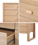 5 Drawer Tallboy Dresser Natural Wood | HomeAndLiving
