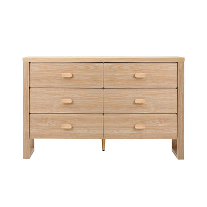 6 Drawer Chest Dresser Natural Wood | HomeAndLiving - 5