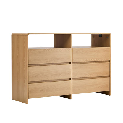 Natural Chest Of Drawers Storage 120x40x73cm