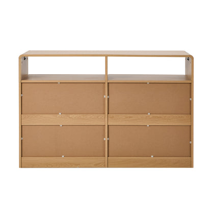Natural Chest Of Drawers Storage 120x40x73cm