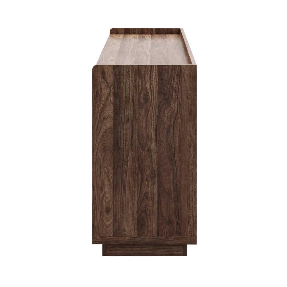 Chest Drawers Walnut Storage 120x39.5x73cm