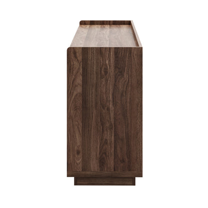 Chest Drawers Walnut Storage 120x39.5x73cm