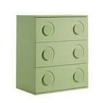 3 Drawer Chest Cabinet Bedroom Dresser Storage Nightstand Green