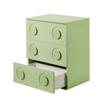 3 Drawer Chest Cabinet Bedroom Dresser Storage Nightstand Green