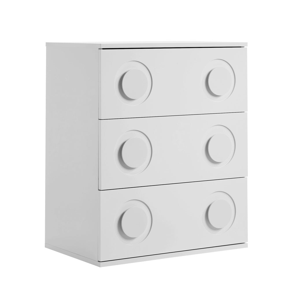13 Drawer Chest Bedroom Dresser Storage Cabinet Nightstand Pink & White
