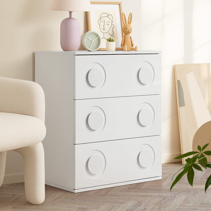 20 Drawer Chest Bedroom Dresser Storage Cabinet Nightstand Pink & White
