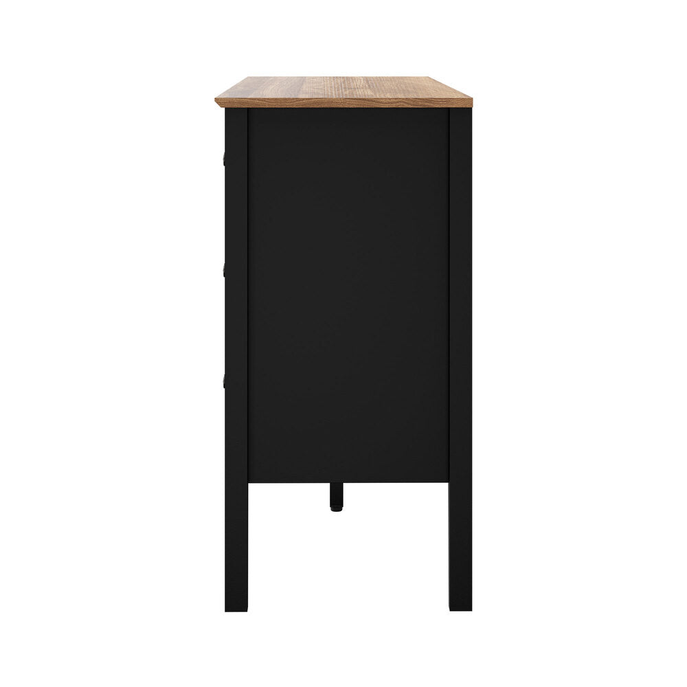 Black black 120x40x80cm, rear view