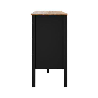 Black black 120x40x80cm, rear view