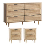 Chest of Drawers and 2 Bedside Tables Bedroom Set