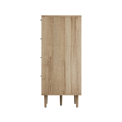 8 Drawer Tallboy Dresser Natural Wood | HomeAndLiving