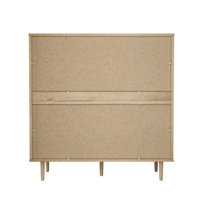 8 Drawer Tallboy Dresser Natural Wood | HomeAndLiving