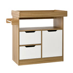 Baby Changing Table Nursery Storage Cabinet With Drawers And Shelves