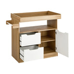 Baby Changing Table Nursery Storage Cabinet With Drawers And Shelves