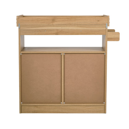 Baby Changing Table Nursery Storage Cabinet With Drawers And Shelves