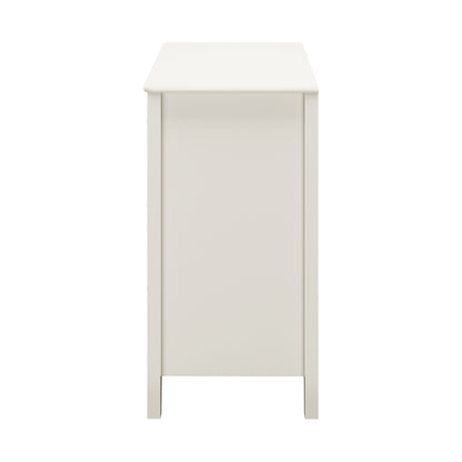 White Chest Of Drawers Metal Handle 80x39.5x75cm