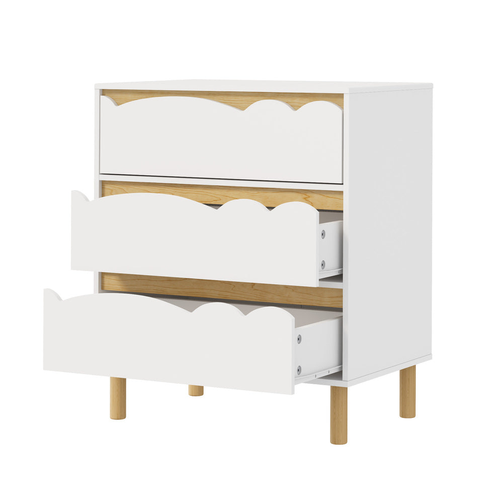 Kids Storage Chest White 60x40x72cm
