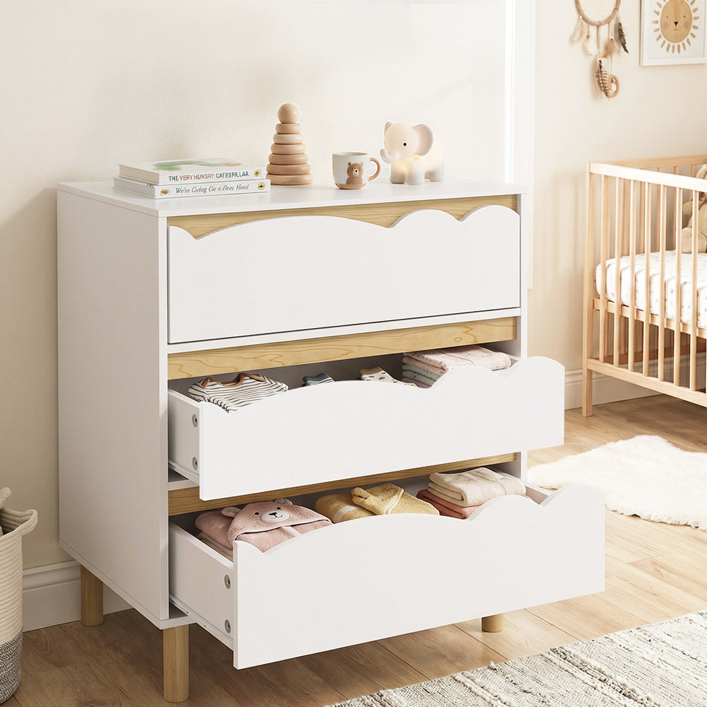 Kids Storage Chest White 60x40x72cm