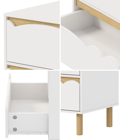 Kids Storage Chest White 60x40x72cm