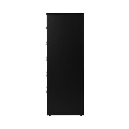 6 Chest of Drawers Tallboy Dresser Black