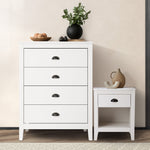 4/6 Chest of Drawers and Bedside Table Vintage Bedroom Set