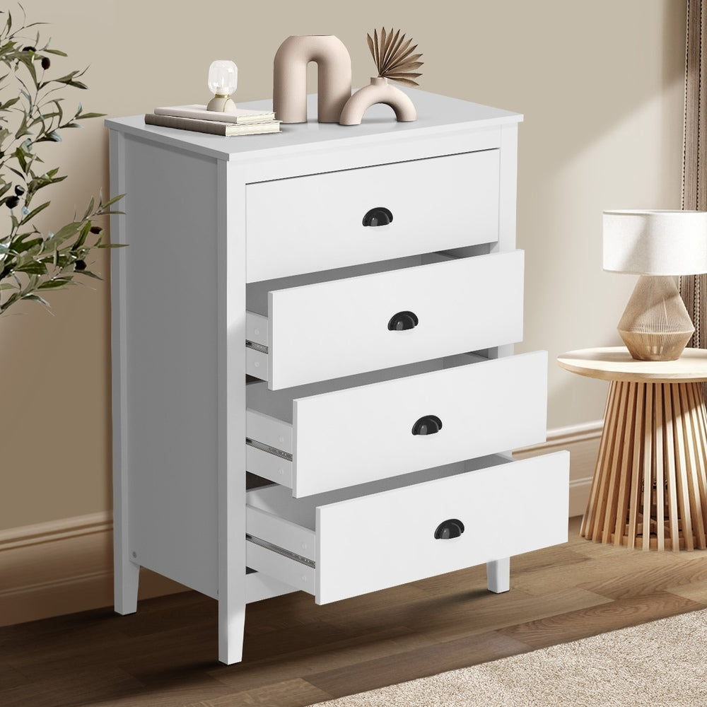 4 Chest of Drawers and Bedside Table Vintage Bedroom Set