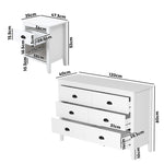 4/6 Chest of Drawers and Bedside Table Vintage Bedroom Set