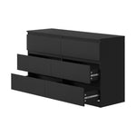 6 Chest of Drawers Lowboy Dresser Table Bedroom Black/White