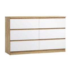6 Chest of Drawers Tallboy Cabinet Dresser Table Wooden White Furniture