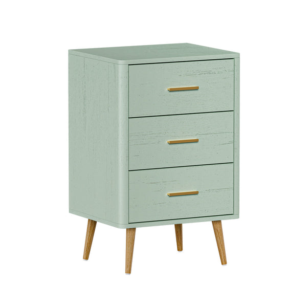  3 Chest of Drawers Tallboy Green