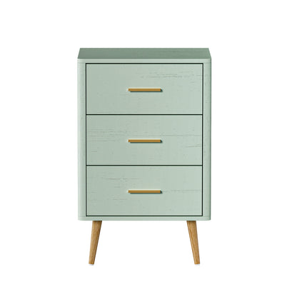 3 Chest of Drawers Tallboy Green
