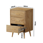 3 Chest of Drawers Tallboy Natural