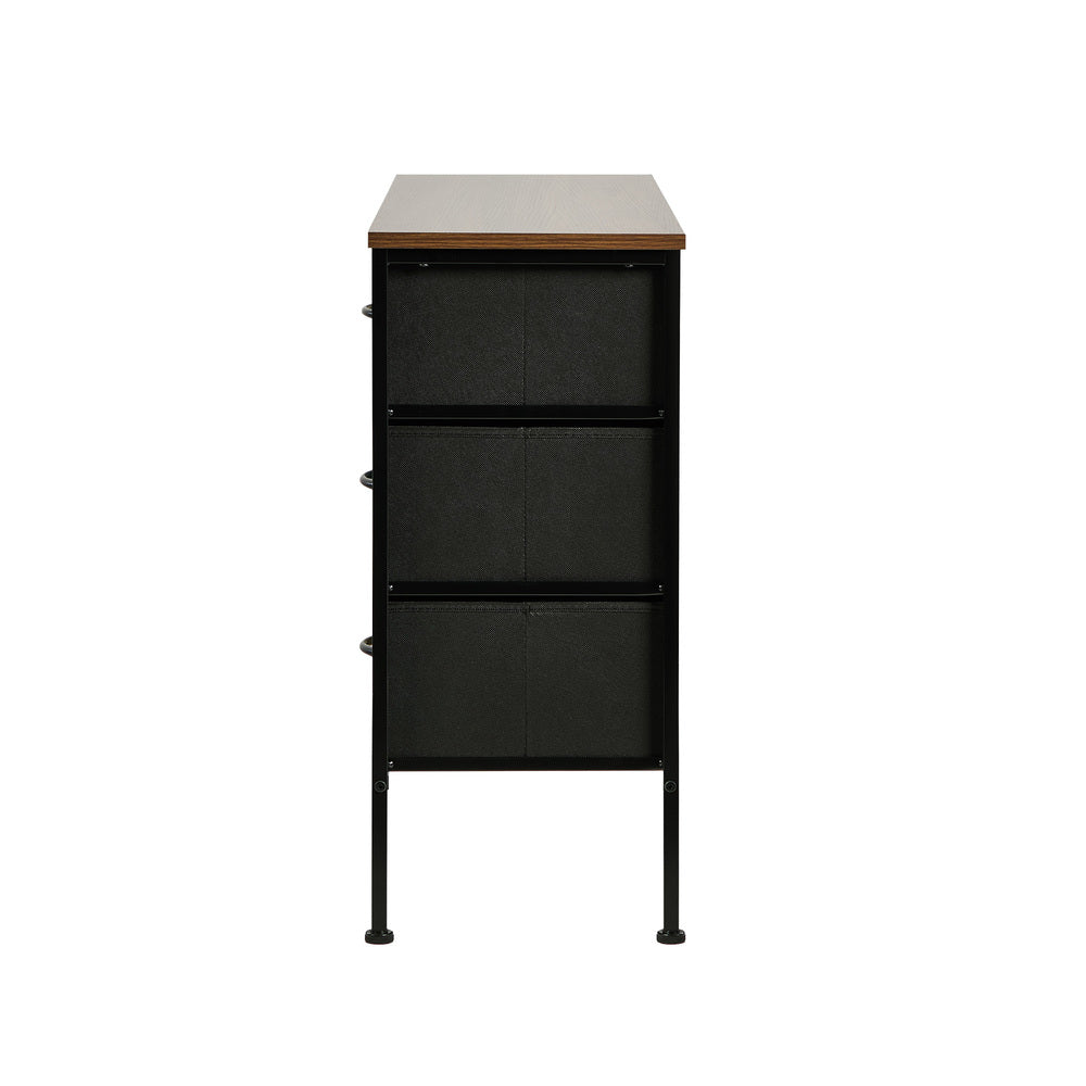 Lowboy 5 Chest Of Drawers Cabinet Retro - 4