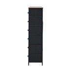8 6 &9-Drawer Chest Fabric Tallboy Retro Vintage Dresser Bedroom Storage Organizer