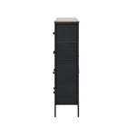 8 6 &9-Drawer Chest Fabric Tallboy Retro Vintage Dresser Bedroom Storage Organizer