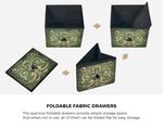 8 6 &9-Drawer Chest Fabric Tallboy Retro Vintage Dresser Bedroom Storage Organizer