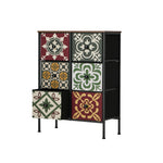 6 Chest Of Drawers Retro Tallboy Dresser Foldable Fabric