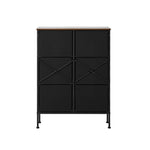 6 Chest Of Drawers Retro Tallboy Dresser Foldable Fabric