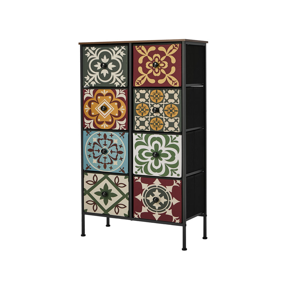 8 Drawer Retro Tallboy Dresser Fabric | HomeAndLiving