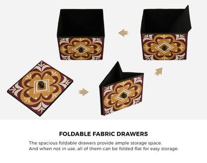 8 Drawer Retro Tallboy Dresser Fabric | HomeAndLiving