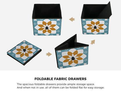 9 Drawer Tallboy Dresser Bohemian Fabric | HomeAndLiving