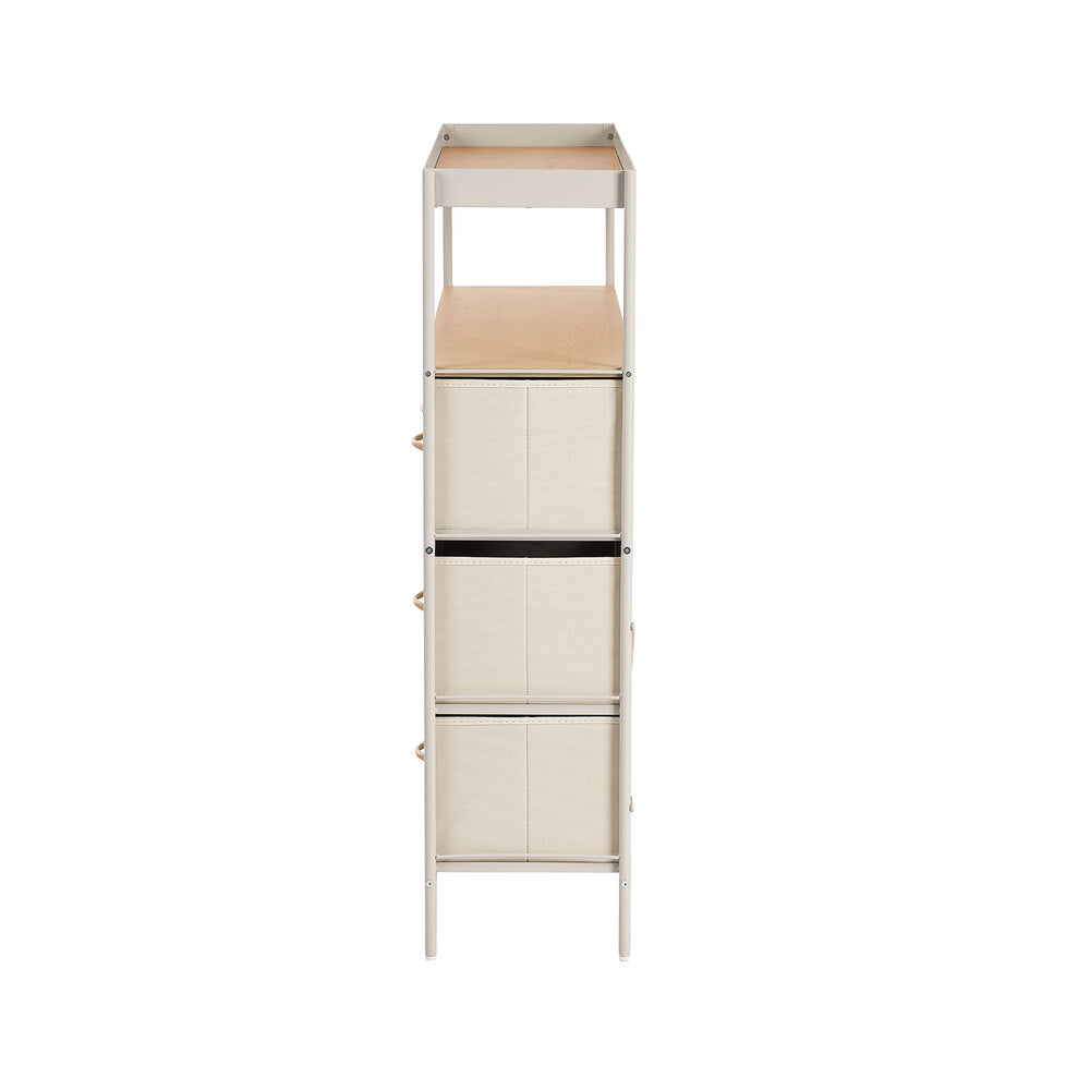7 Drawer Chest Natural 99x29x107cm