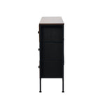 6-Drawer Chest Rattan Fabric Dresser Tallboy Retro Vintage Bedroom Storage