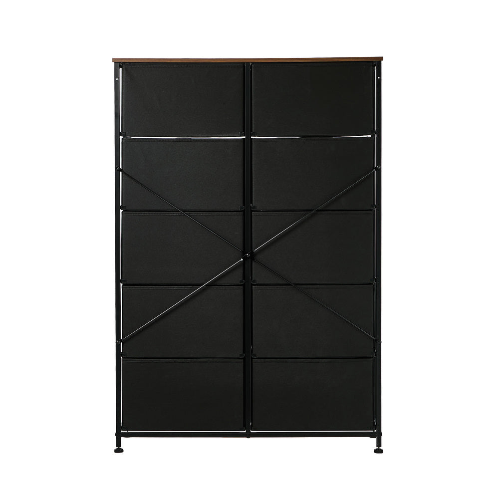 10 Chest Of Drawers Retro Tallboy Printed Foldable Fabric - 9