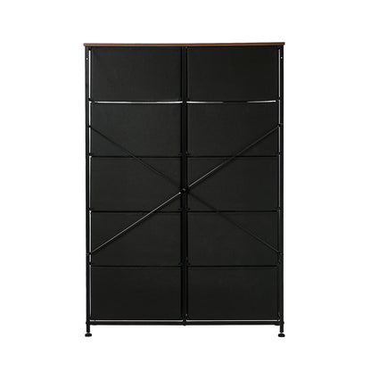10 Chest Of Drawers Retro Tallboy Printed Foldable Fabric - 9
