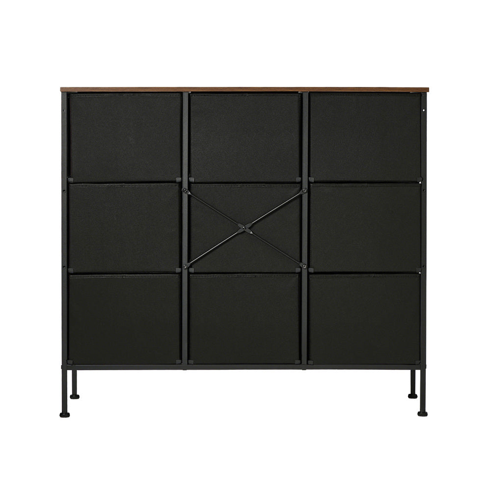9 Drawer Retro Tallboy Foldable Fabric | HomeAndLiving