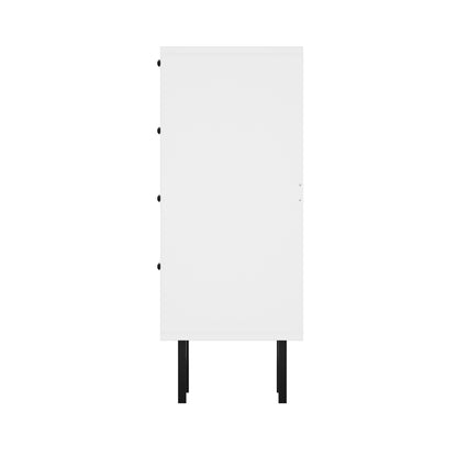 Chest Of Drawers 4 Drawer Tallboy Dresser Cabinet White 2 Pack