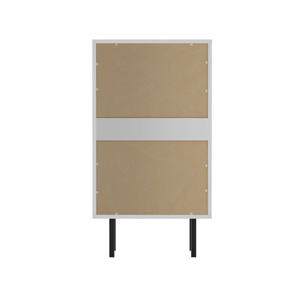 Chest Of Drawers 4 Drawer Tallboy Dresser Cabinet White 2 Pack
