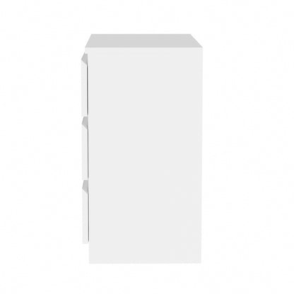 3 Chest of Drawers Lowboy Handle-Free White