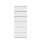 6 Chest of Drawers Lowboy Handle-Free White